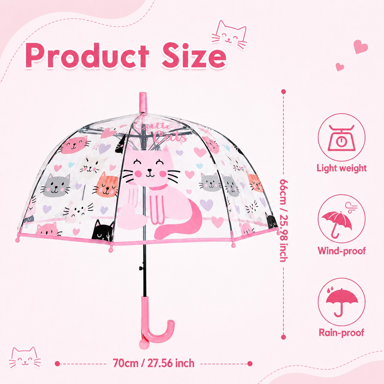 Top-down view of the cat print canopy