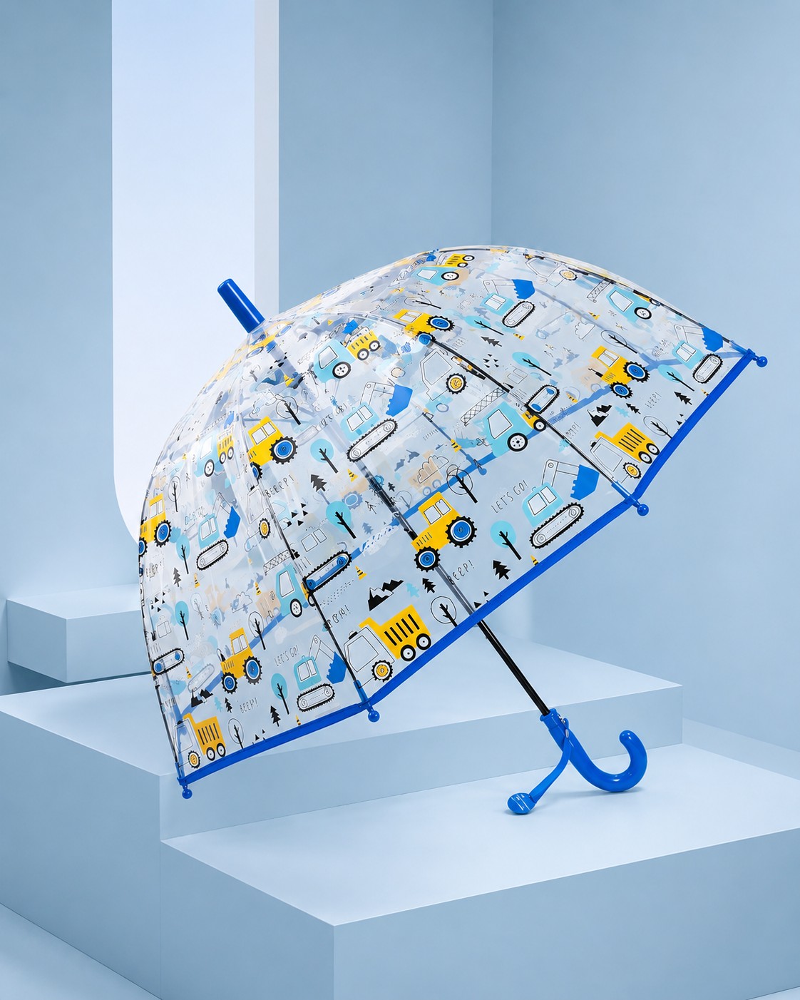Simply Kids Explorer - Clear Dome Construction Kids Umbrella umbrella