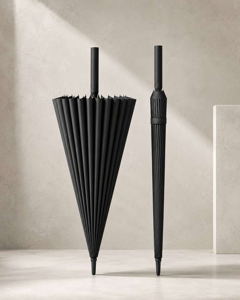 The Sovereign umbrella in Starry Night Black